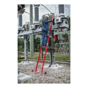 MUNK Sprossen-Anlegeleiter GFK mit Traverse-4