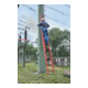 MUNK Vollkunststoff-Schiebe/Seilzugleiter 2-teilig 2 x 12 Sprossen