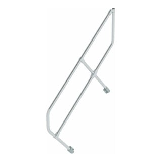 MUNK zweiter Handlauf Aluminium-Treppe mit Stufen 45°