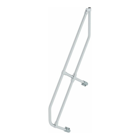 MUNK zweiter Handlauf Aluminium-Treppe mit Stufen 60°