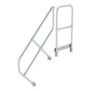 MUNK zweiter Handlauf Aluminium-Treppe Plattform 45°