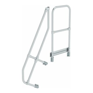 MUNK zweiter Handlauf Aluminium-Treppe Plattform 60°