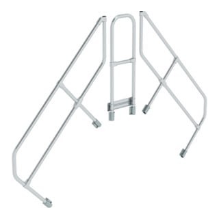 MUNK zweiter Handlauf Aluminium-Überstieg stationär/fahrbar 45°