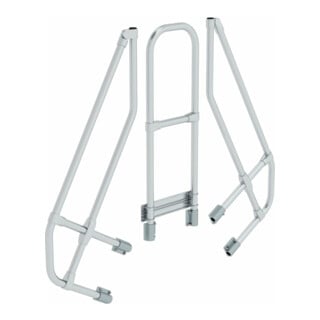 MUNK zweiter Handlauf Aluminium-Überstieg stationär/fahrbar 60°