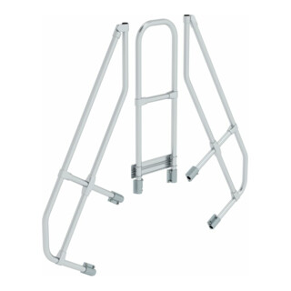 MUNK zweiter Handlauf Aluminium-Überstieg stationär/fahrbar 60°