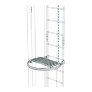 MUNK Zwischenplattform klappbar Aluminium blank