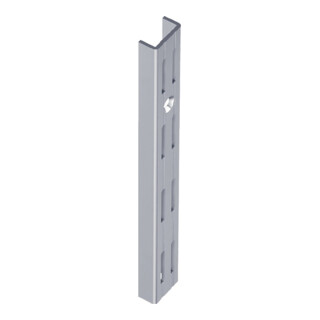 Mur. L.2000mm aluminium blanc STA perforation double rangée