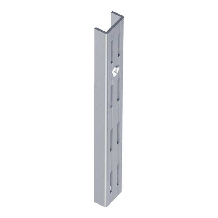 Mur. L.2000mm aluminium blanc STA perforation double rangée