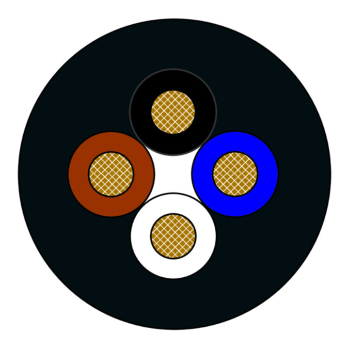 murrelektronik Câble de connexion 7000-12221-6340500 5 m PUR 4x0,34 noir