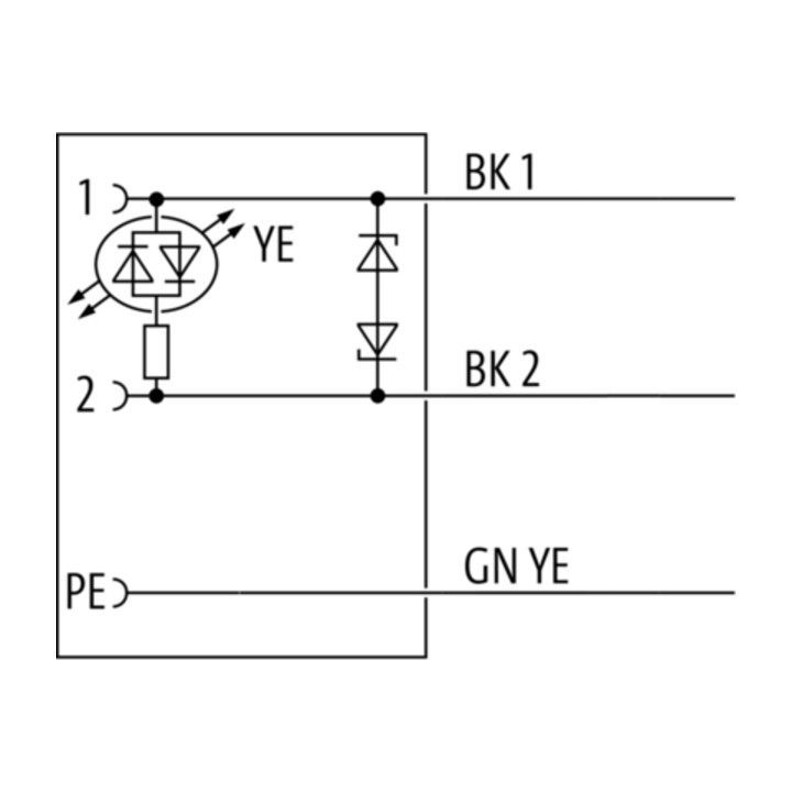 murrelektronik Connecteur de valve B 7000-11021-2261000 avec câble libre