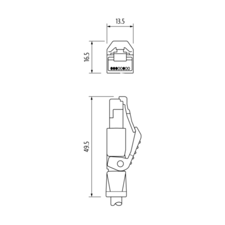 murrelektronik Connecteur M12 avec RJ45 7000-44711-7961000