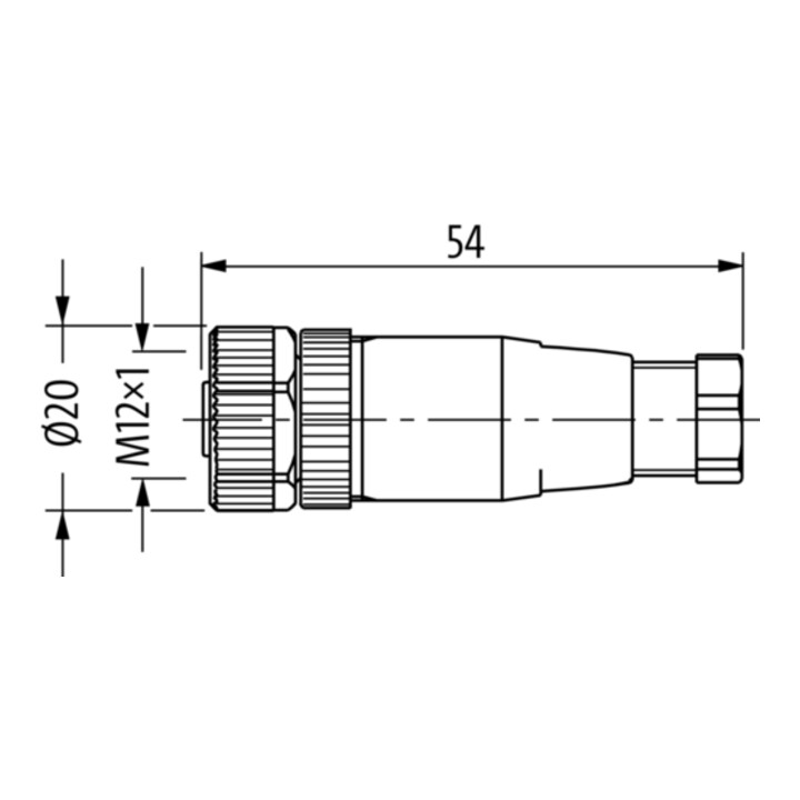 Murrelektronik Connecteur M12 droit 7000-12961-0000000