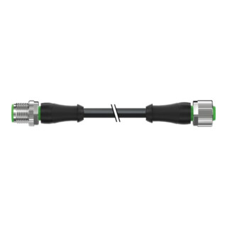 murrelektronik Connecteur M12 droit vers prise droite 7000-40041-6350500