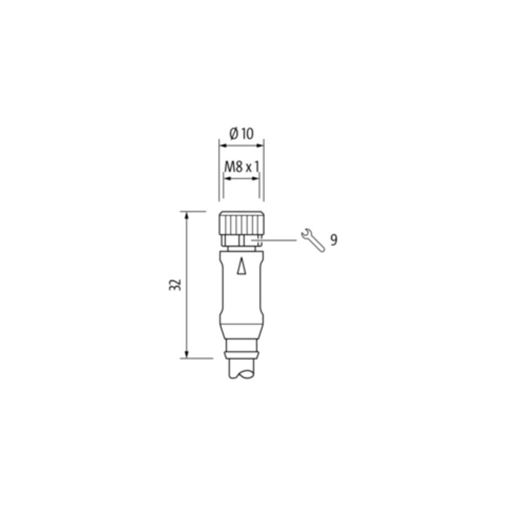 murrelektronik Connecteur M8 droit avec extrémité de câble libre 7000-08061-6311000