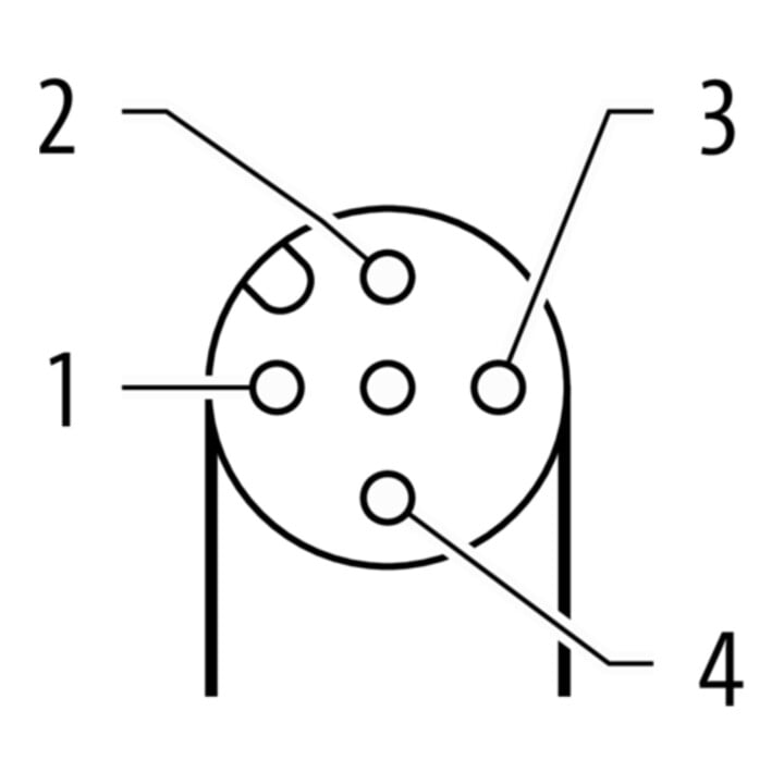 murrelektronik M12 Buchse mit freiem Leitungsende 5m schwarz PUR-OB