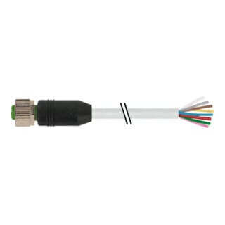 murrelektronik M12 Rundsteckverbinder PUR-OB 8x0,25 grau