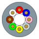 murrelektronik M12 Rundsteckverbinder PUR-OB 8x0,25 grau