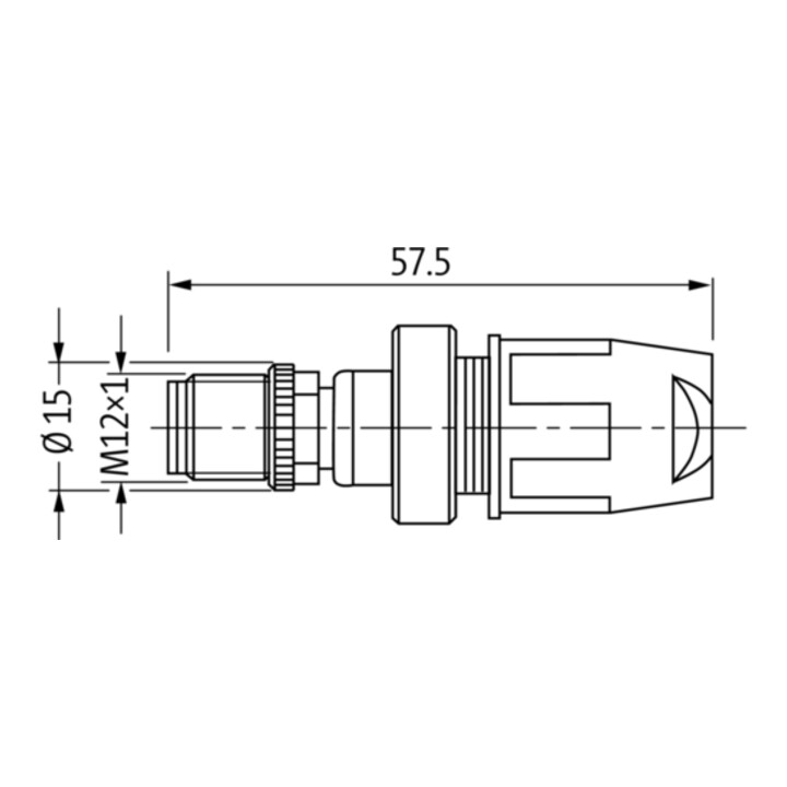 murrelektronik Rundsteckverbinder M12 St. ger 7000-12521-0000000