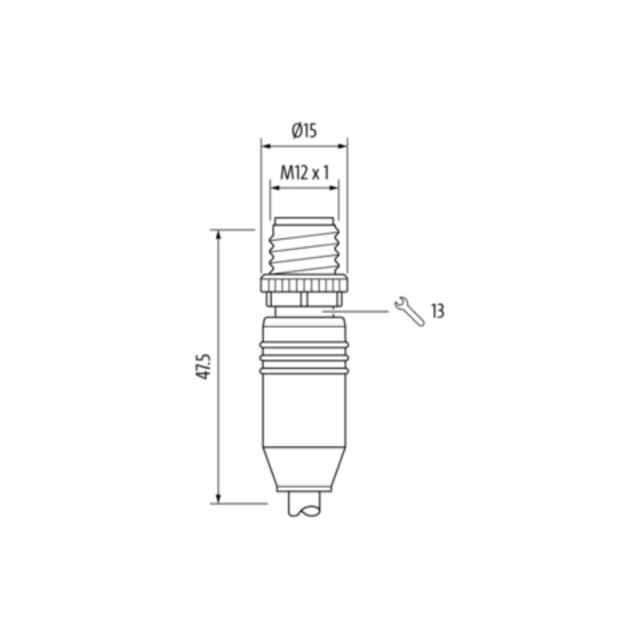murrelektronik Steckverbinder M12 St Bu 7000-44032-8031000