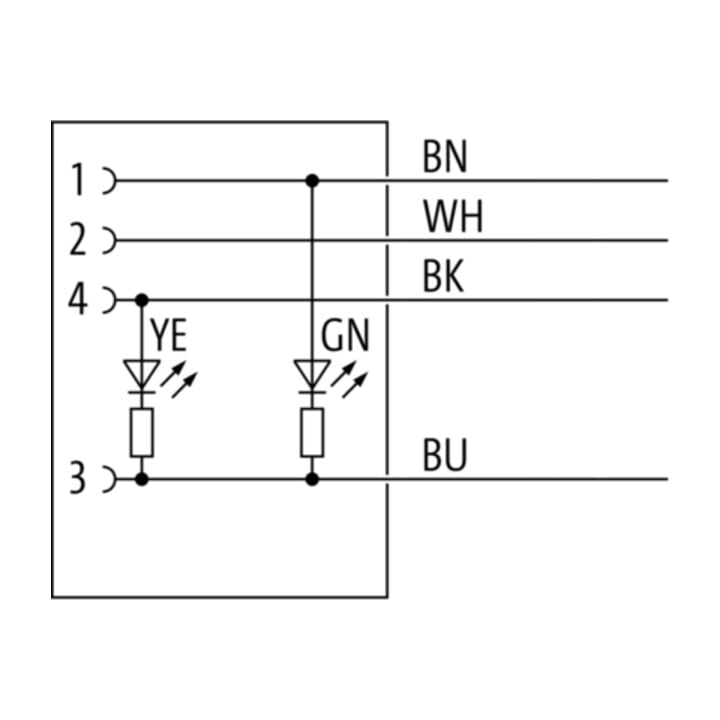 murrelektronik Steckverbinder M12Bu.gew.m.LED 7000-12411-6340500
