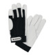 Nappalederhandschuh Main EN 388 Kat. II mit Klettverschluss schwarz-1