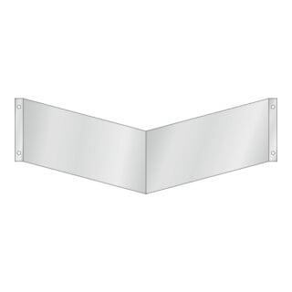 Nasenschild Wandmontage für zwei Symbole groß, Typ: 01400