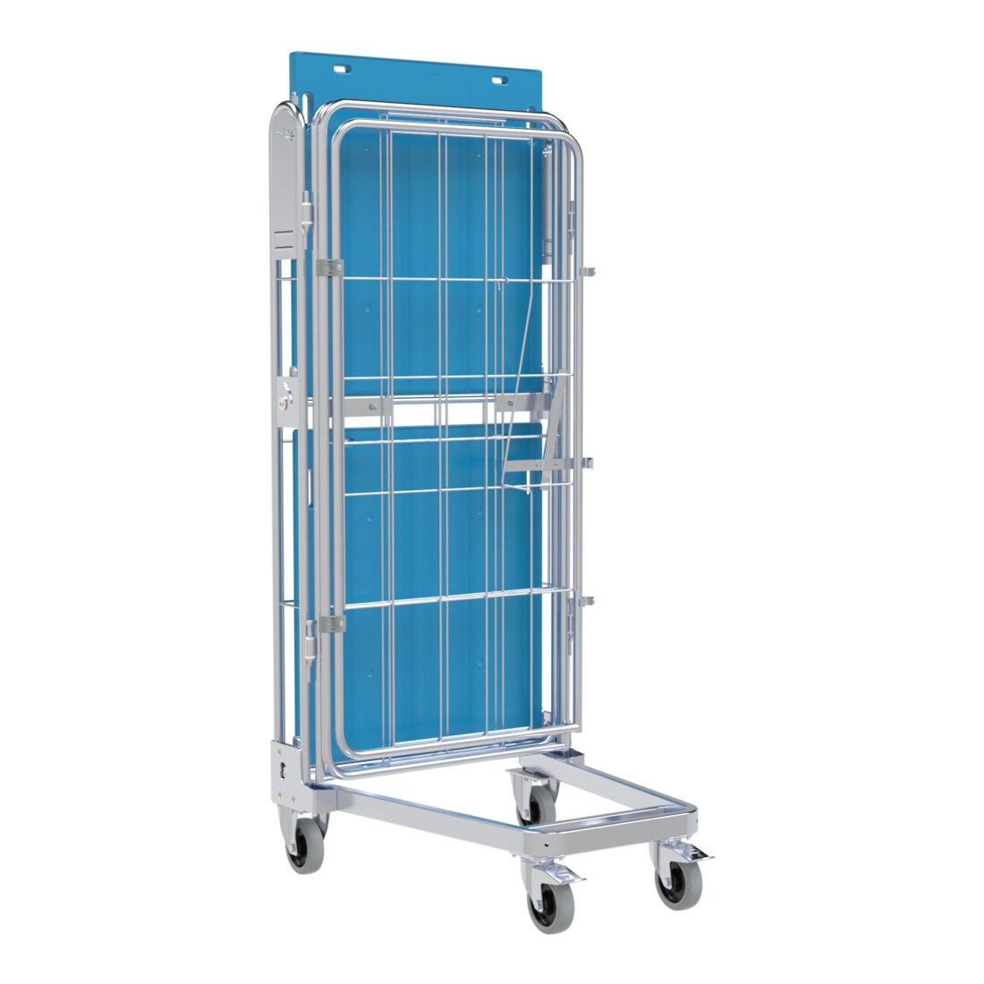 nestainer® 1450 KU Carrello di trasporto 730 x 845 mm 4 lati 1 ZWB Cr 3 NT 205 mm