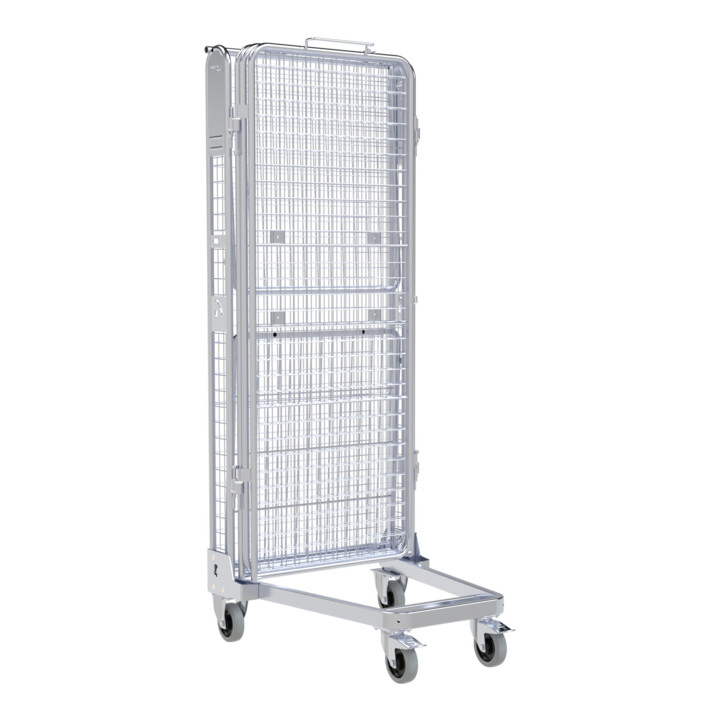 nestainer® Anti-vol ADB 1600 ME 730 x 870 mm 5 côtés entièrement galvanisé bleu