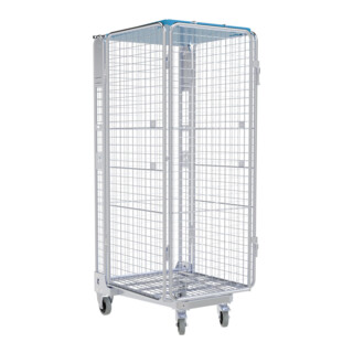 nestainer® Anti-vol ADB 1600 ME/KU 730 x 870 mm 5 côtés galvanisé bleu