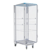 nestainer® Anti-vol ADB 1600 ME/KU 730 x 870 mm 5 côtés galvanisé bleu-1