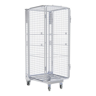 nestainer® Antifurto ADB 1600 ME 730 x 870 mm 5 lati completamente zincato a caldo blu