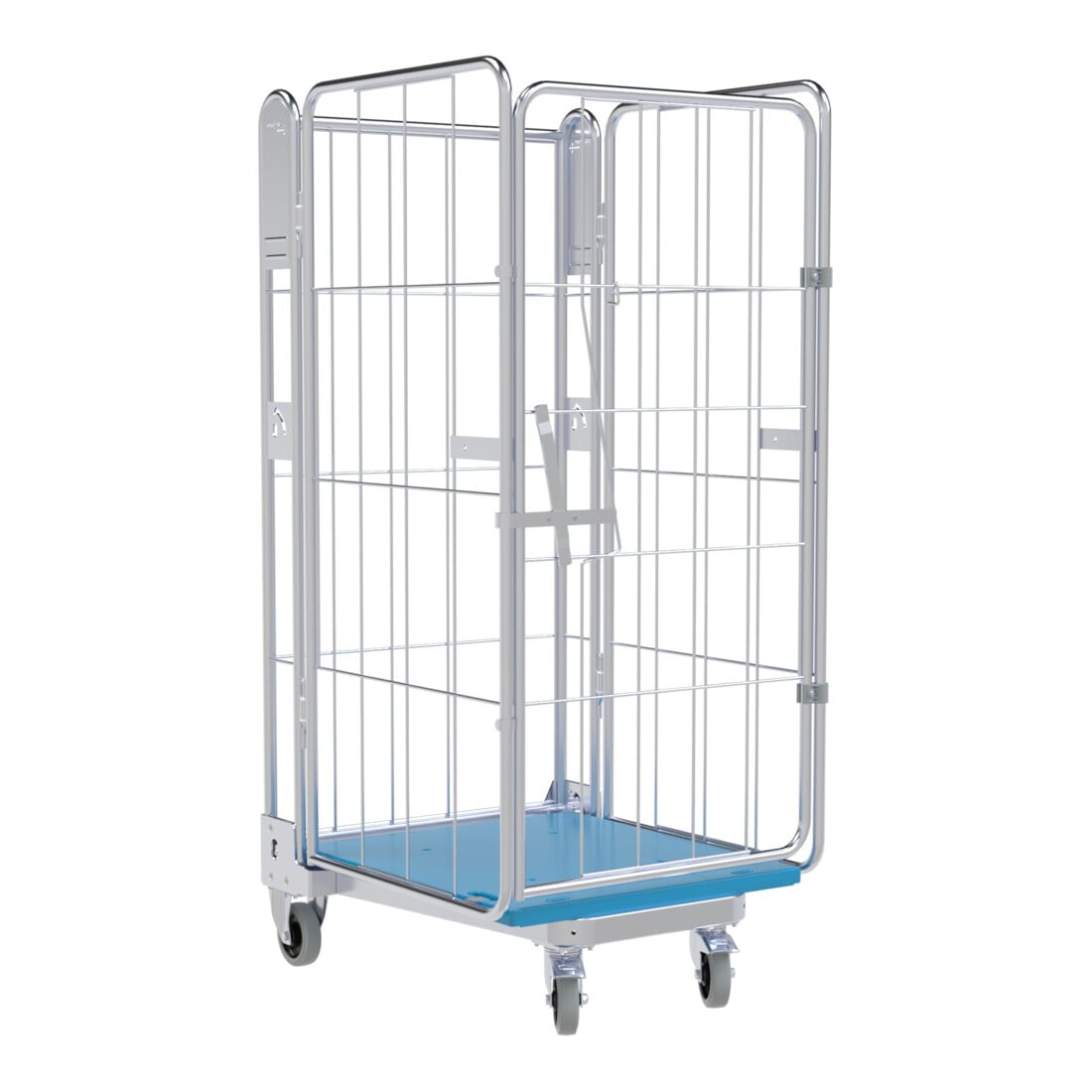 nestainer® Carrello di trasporto 1450 KU 730 x 845 mm 4 lati Cr 3