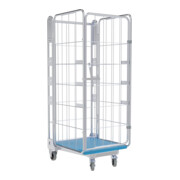 nestainer® Carrello di trasporto 1630 KU 730 x 845 mm zincato blu galvanico-1