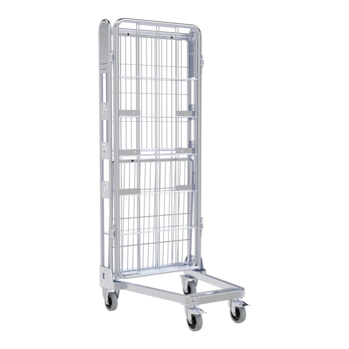 nestainer® Conteneur métallique 1630 ME 730 x 845 mm 3 côtés galvanisé électrolytiquement