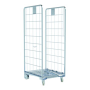 nestainer® Contenitore Ergo 1570 S light con struttura a ruote pivottanti 667 x 800 mm, profondità interna 180 mm, 2 lati-1