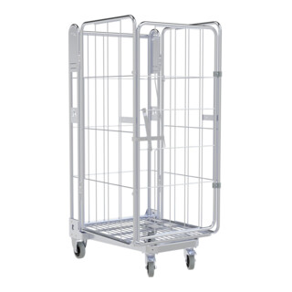 nestainer® Contenitore metallico 1450 ME 730 x 845 mm zincato blu galvanico