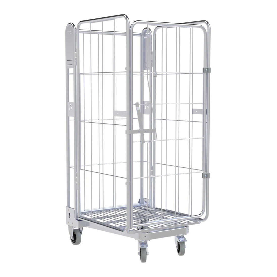 nestainer® Contenitore metallico 1450 ME 730 x 845 mm zincato blu galvanico