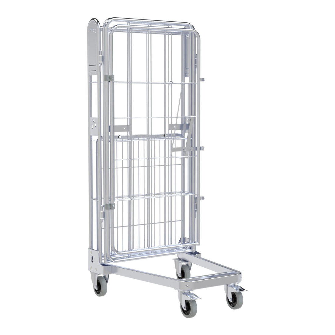 nestainer® Contenitore metallico 1450 ME 730 x 845 mm zincato blu galvanico