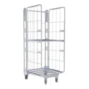 nestainer® Contenitore metallico 1630 ME 730 x 845 mm zincato elettroliticamente su 3 lati-1