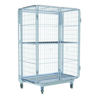 nestainer® Gitterbox ADB 1600 ME 800 x 1200 mm caisse grillagée 5 côtés grille 50x50 mm