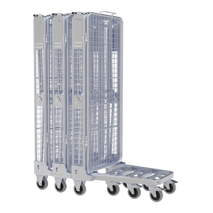 nestainer® Metaal Anti-diefstal ADB 1450 ME KU 730 x 870 mm 5-zijdig