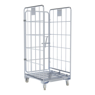 nestainer® Metall 1460 ME 700 x 800 mm schienale girevole su 3 lati Cr 3 NT 190 mm