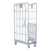 nestainer® Metall 1460 ME 700 x 800 mm schienale girevole su 3 lati Cr 3 NT 190 mm-3