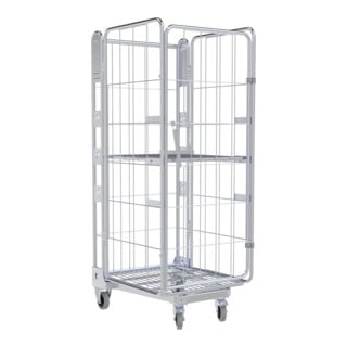nestainer® Structure métallique 1630 ME 730 x 845 mm 4 côtés 1 ZWB Cr 3 NT 205 mm