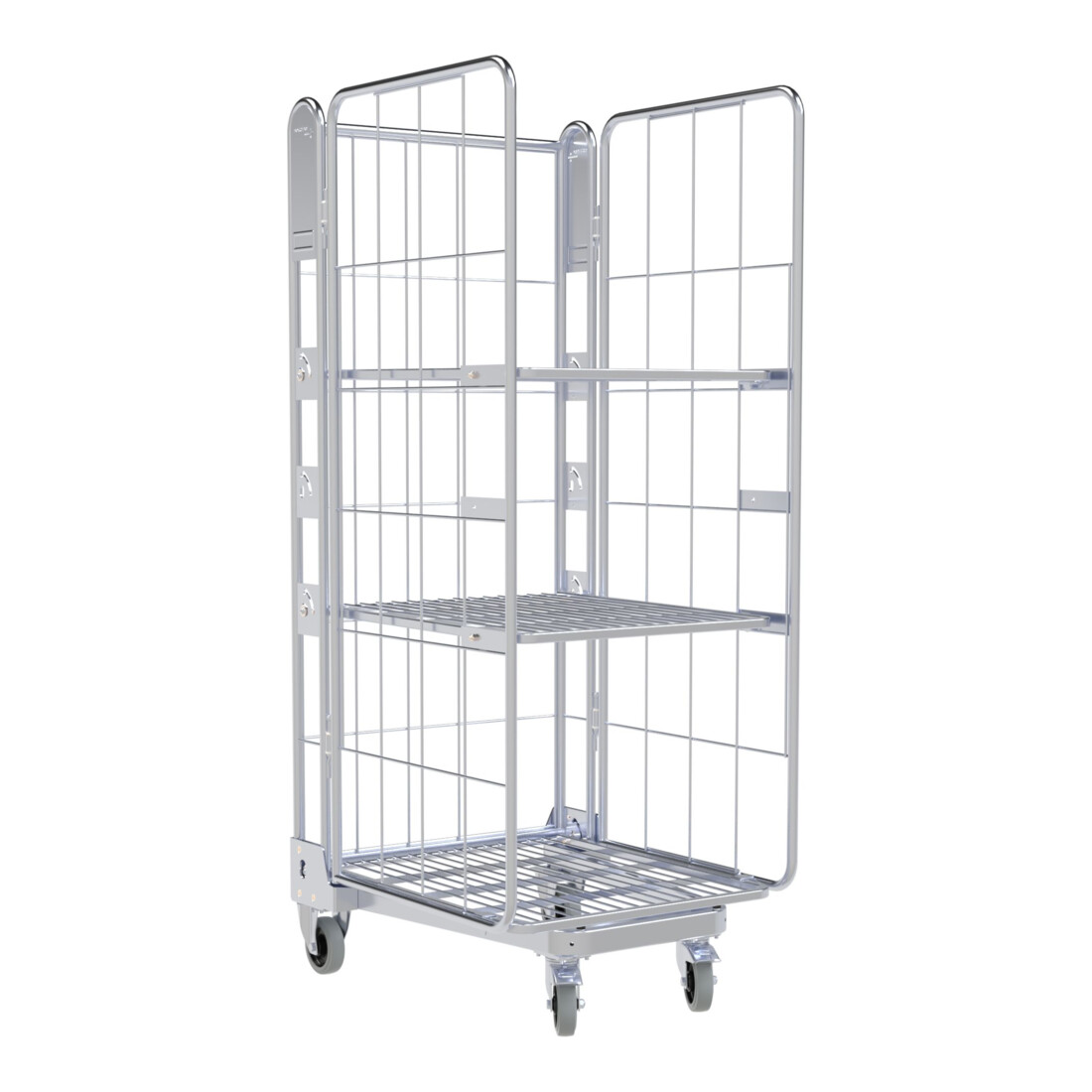 nestainer® Struttura metallica 1630 ME 730 x 845 mm 3 lati 2 ZWB Cr 3 NT 195 mm