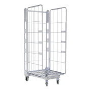 nestainer® Struttura metallica 1630 ME 730 x 845 mm 3 lati zincata elettroliticamente blu-1