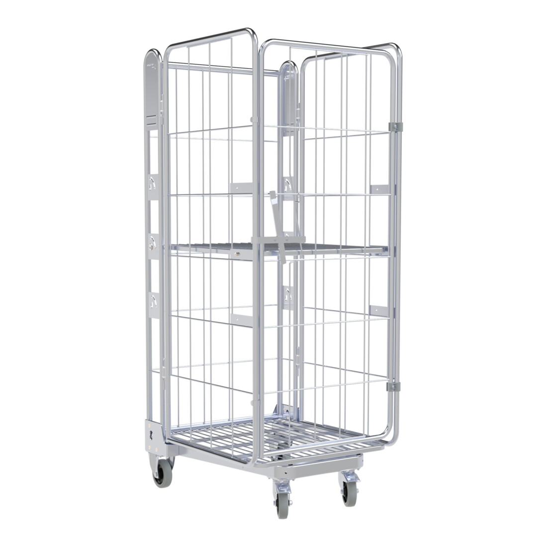 nestainer® Struttura metallica 1630 ME 730 x 845 mm 4 lati 1 ZWB Cr 3 NT 205 mm