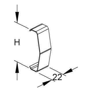 Niedax Agrafe de maintien de couvercle RDHK 110 E2