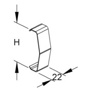 Niedax Agrafe de maintien de couvercle RDHK 110 E2-1