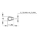 Niedax Bande de protection d'angle RKBA 10 E4